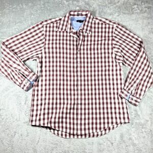 Van Heusen Plaid Button Down Shirt Men's L Long Sleeve Casual